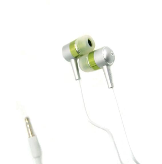 Наушники проводные Avalanche MP3-110 для мобильного телефона Green/Silver (000022732)