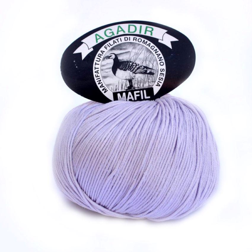 Пряжа Mafil Agadir 168 gladiolo Светло-лиловый (7027)