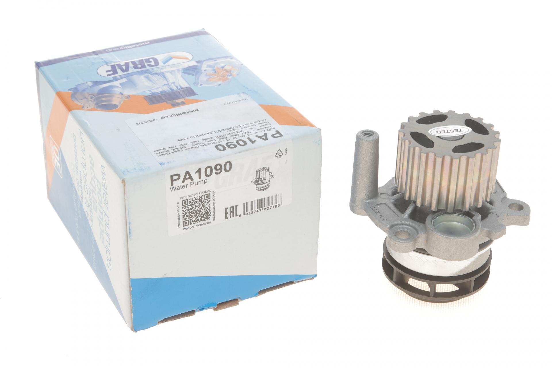 Водяная помпа Graf Audi A3-A6/Skoda Octavia/VW Golf/Passat 2.0TDI 05-/Mitsubishi Lancer 14-19zR/B 8 лопастей (PA1090)