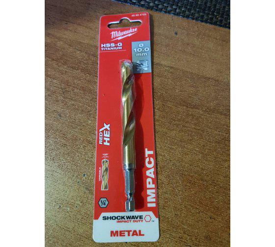 Сверло по металлу Milwaukee RedHEX HSS-G TiN 10х76х120 мм (48894723) - фото 14 Сверло по металлу Milwaukee RedHEX HSS-G TiN 10х76х120 мм (48894723) - фото 14