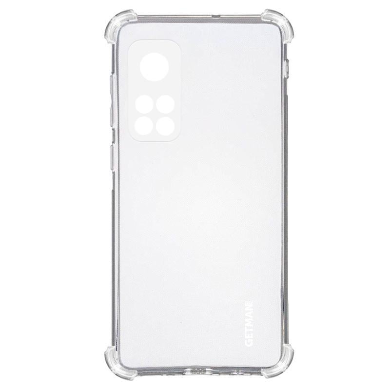 Чехол TPU GETMAN Ease logo усиленные углы для Xiaomi Mi 10T Lite Бесцветный/прозрачный (108160606)