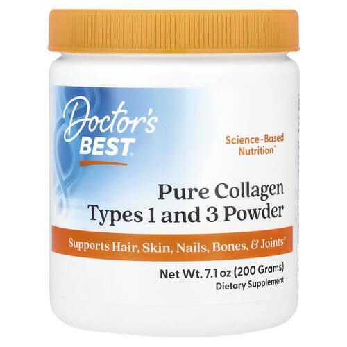 Коллаген Doctor's Best Pure Collagen Types 1 and 3 Powder 200 г (DRB-00203)