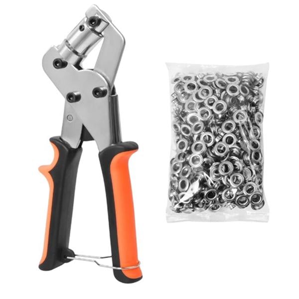 Клещи-дырокол для монтажа люверсов в тенты/ткань/брезент с 200 люверсами (3205)