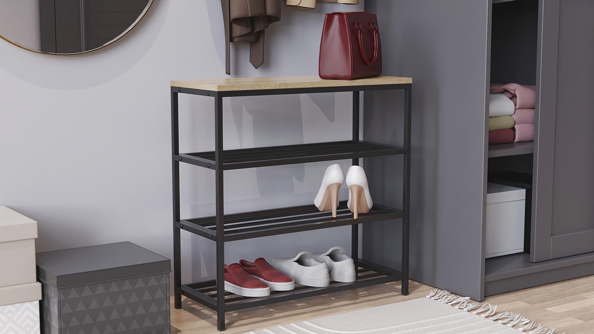 Полка для обуви Ferrum-decor Слайм 3 металл/ДСП 16 мм 6350x630x260 мм Черный/Дуб Сонома (FRD-105158) Полка для обуви Ferrum-decor Слайм 3 металл/ДСП 16 мм 6350x630x260 мм Черный/Дуб Сонома (FRD-105158)