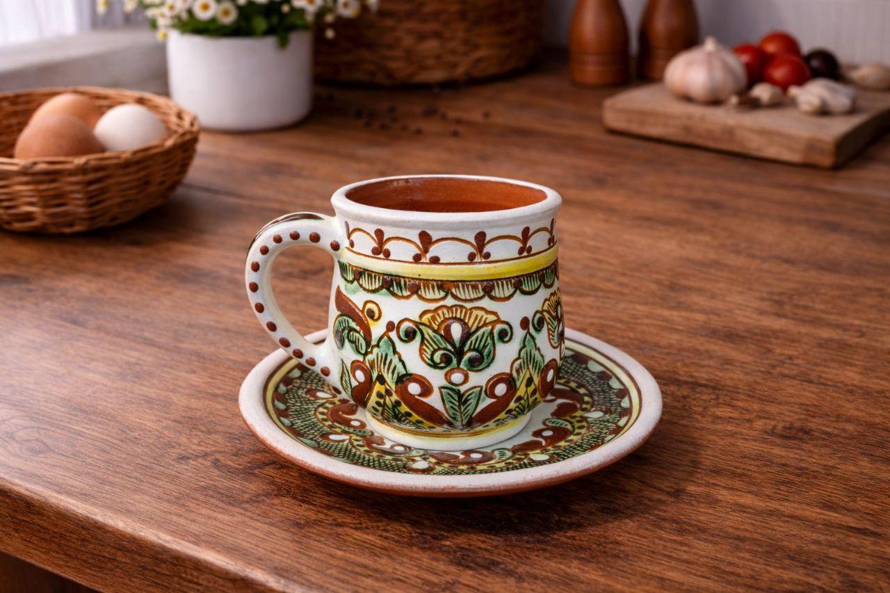 Чашка Косівська кераміка 12х14 0,3 л (КК 01-18)