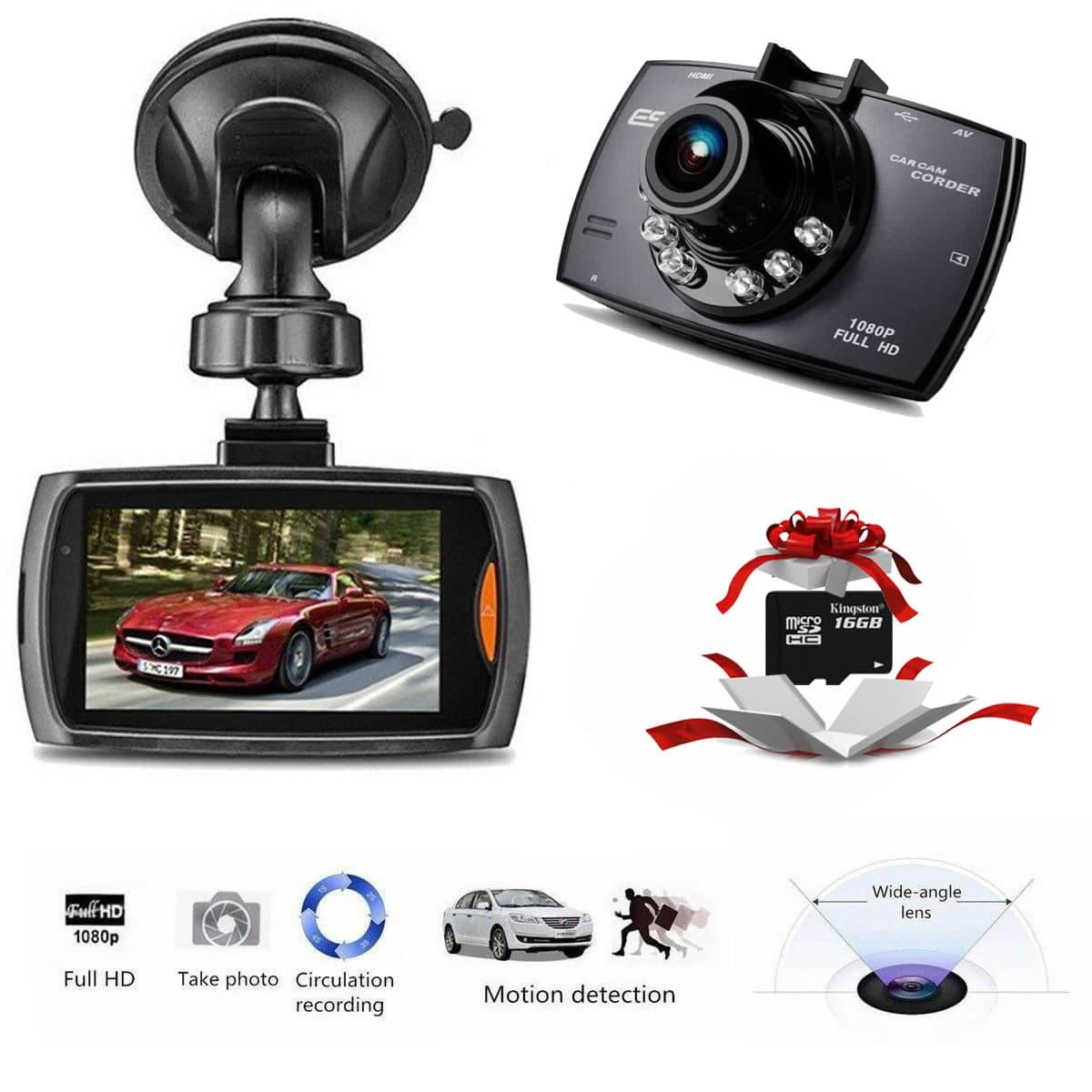 Автомобильный видеорегистратор Car Camcorder G30 FULL HD с картой памяти 32Gb - фото 4