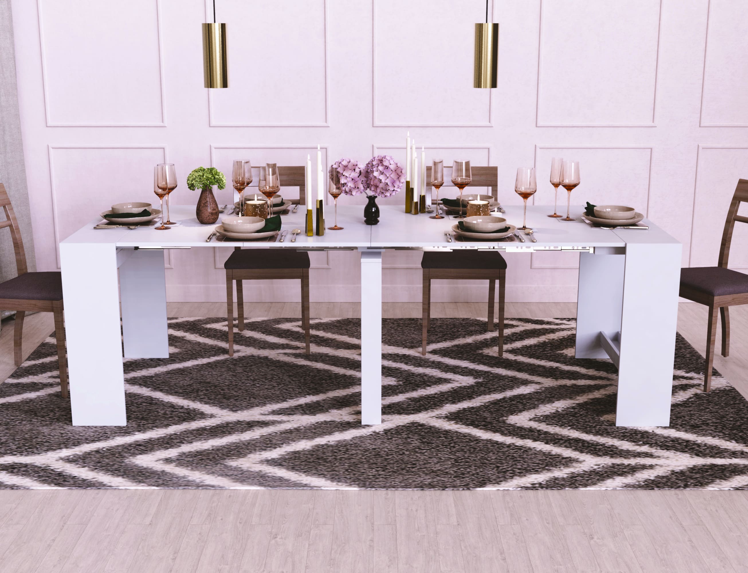 Стол-трансформер ART IN HEAD Python 2400x750x900 мм Белый (TB22010000000) - фото 5