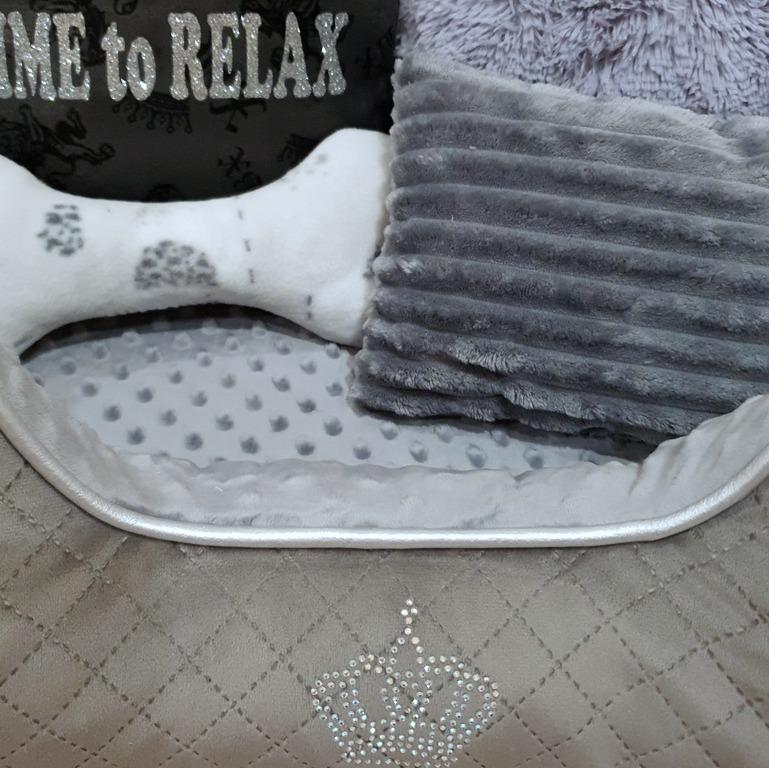 Лежанка для собак Amore mio Cane Брідж Time to relax до 8 кг 70х50х23 см (DB-0069) - фото 5
