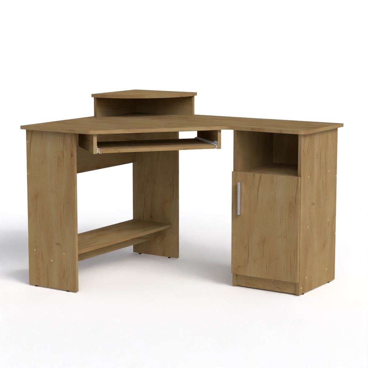 Стіл комп'ютерний Компаніт СУ-1 120х90х86,5 см Дуб крафт золотий (26728839) - фото 1