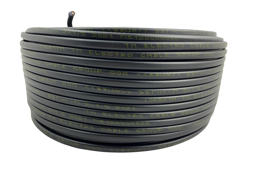 Кабель силовий моноліт ЗЗКМ ВВГ-Пнг 2х1,5 мідь 100 м