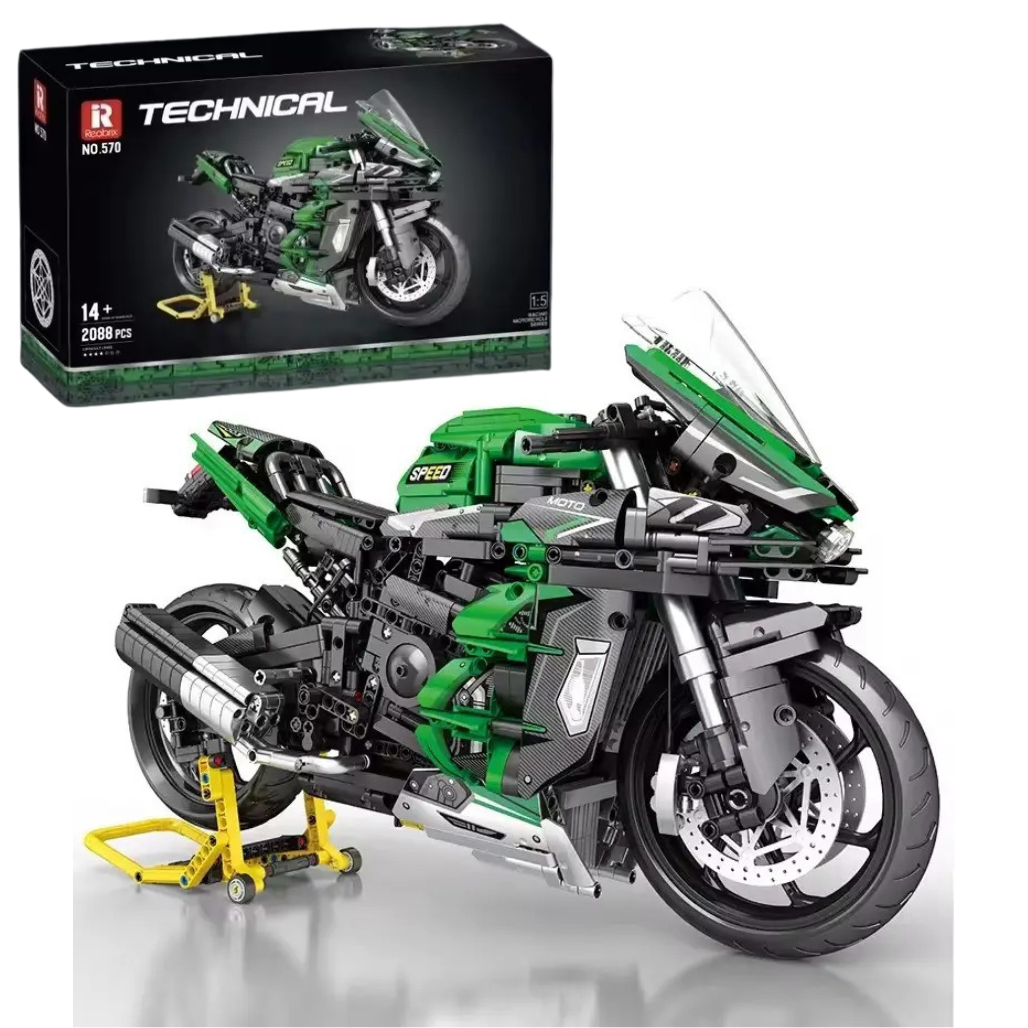 Конструктор дитячий Мотоцикл спортивний 2088 деталей (2402604425) - фото 2 Конструктор дитячий Мотоцикл спортивний 2088 деталей (2402604425) - фото 2