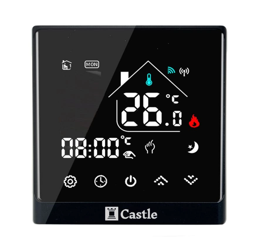 Терморегулятор Castle AC8400H программируемый Черный (AC8400H)