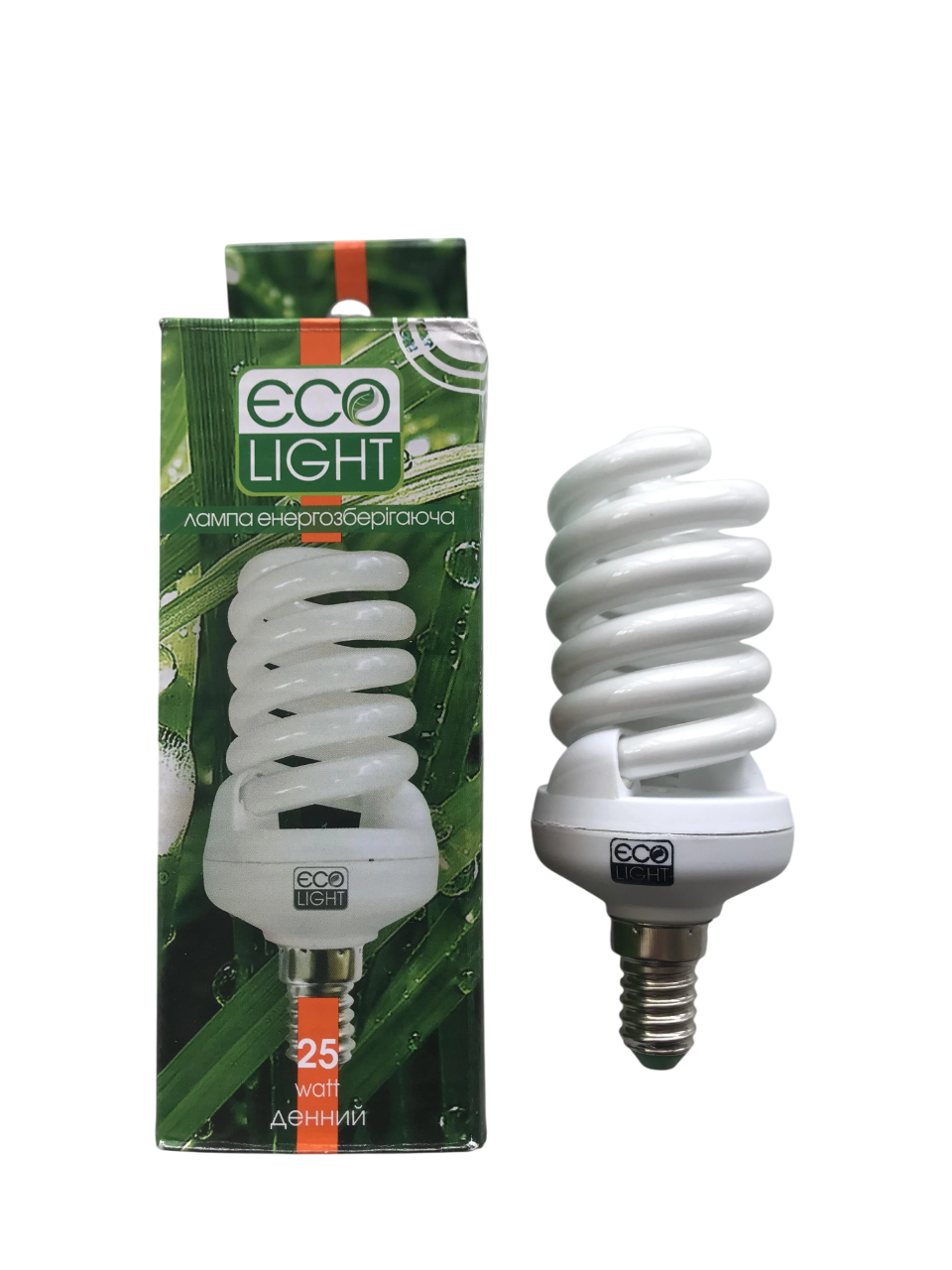 Лампа энергосберегающая Eco Light 25W 25 Вт E14 4000К Белый нейтральный дневной свет (24915894)