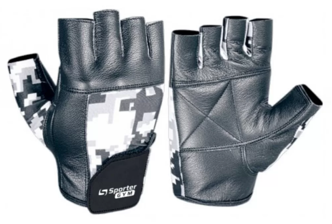 Перчатки мужские Sporter Gym Men Weightlifting Glowes 227.7 A L Black/Camo