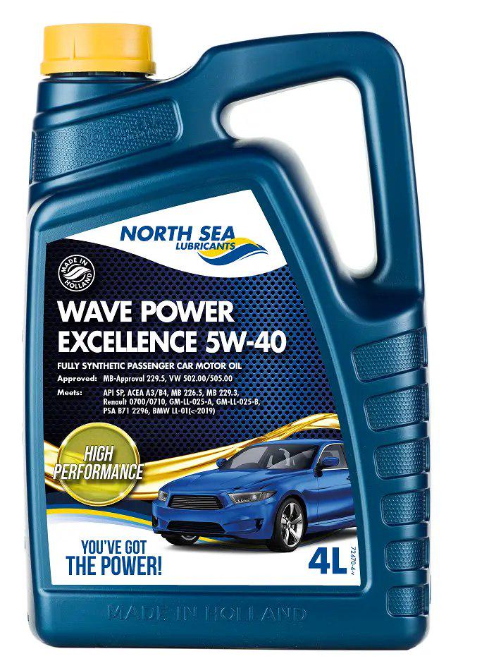 Моторная смазка синтетическая WAVE POWER EXCELLENCE для легковых автомобилей 5W-40 4 л (27573405) - фото 1 Моторная смазка синтетическая WAVE POWER EXCELLENCE для легковых автомобилей 5W-40 4 л (27573405) - фото 1