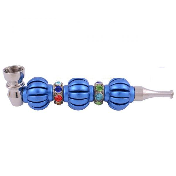 Трубка для курения Metall 14 см Blue