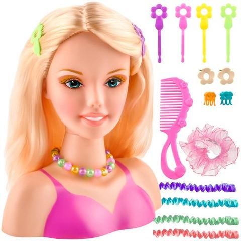 Манекен голова Барби Kruzzel 23437 для укладки волос с аксессуарами для девочек (23437)