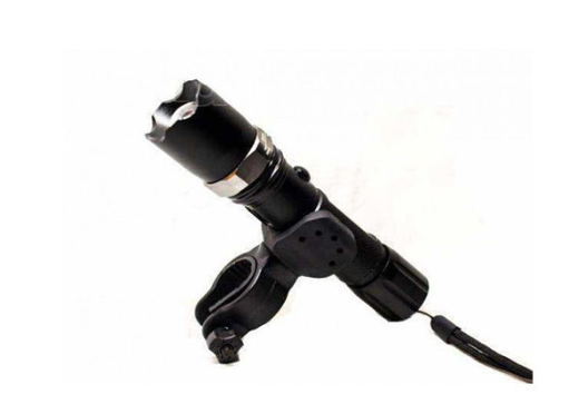 Фонарик ручной с вело креплением CREE Q5 8628-10000W 12V 155х33 мм с оптическим зумом и 3 режимами.