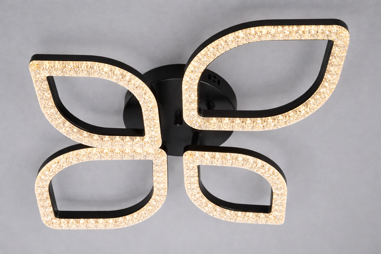 Люстра потолочная LED 68 Вт Черный (MX4773/2+2BK)