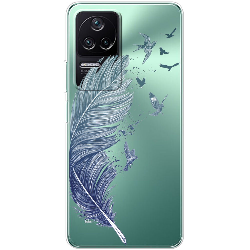 Чехол BoxFace Xiaomi Poco F4 Feather Прозрачный силикон (44474-cc38-44474)