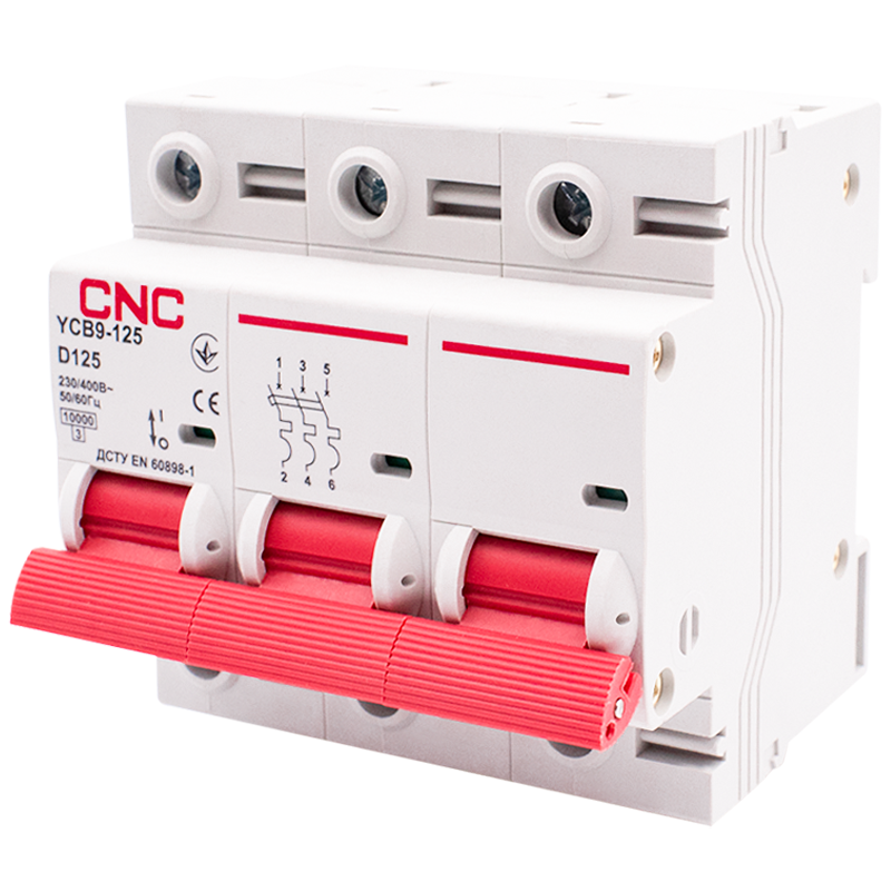 Автоматичний вимикач CNC Electric YCB9-125 3P 125A 10kA D (Б00039030)