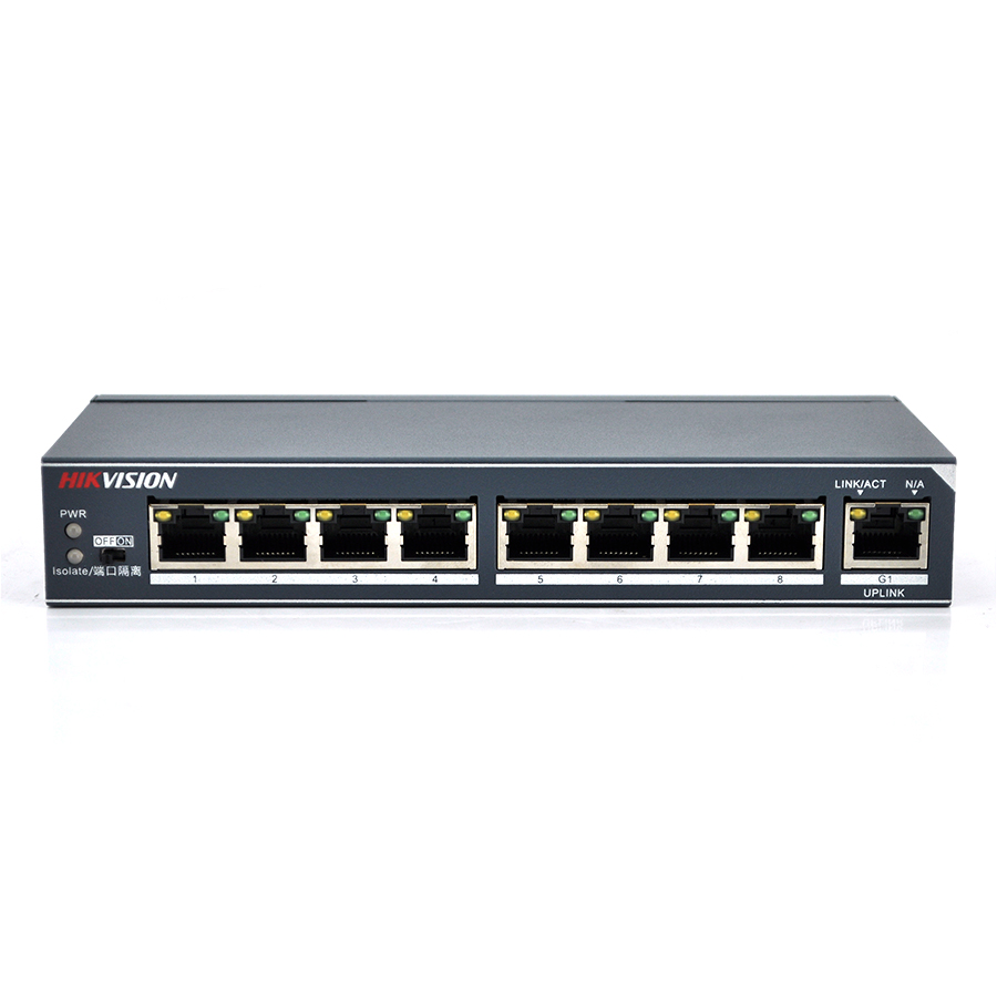 Коммутатор Hikvision DS-3E0309-E 8 портов 100 Мбит 1 порт Uplink 1000 Мбит (15880)