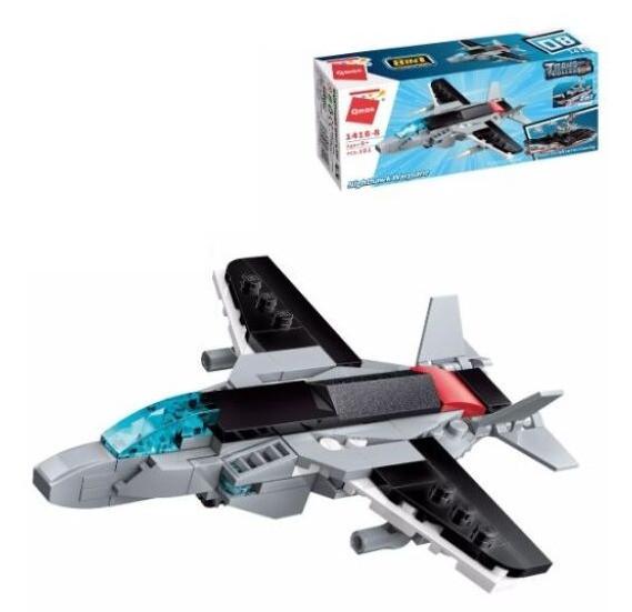 Конструктор Qman Военная техника Nighthawk Warplane 101 дет.