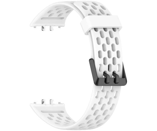 Ремешок силиконовый Air для смарт-часов Samsung Galaxy Fit 3 Белый (49620)