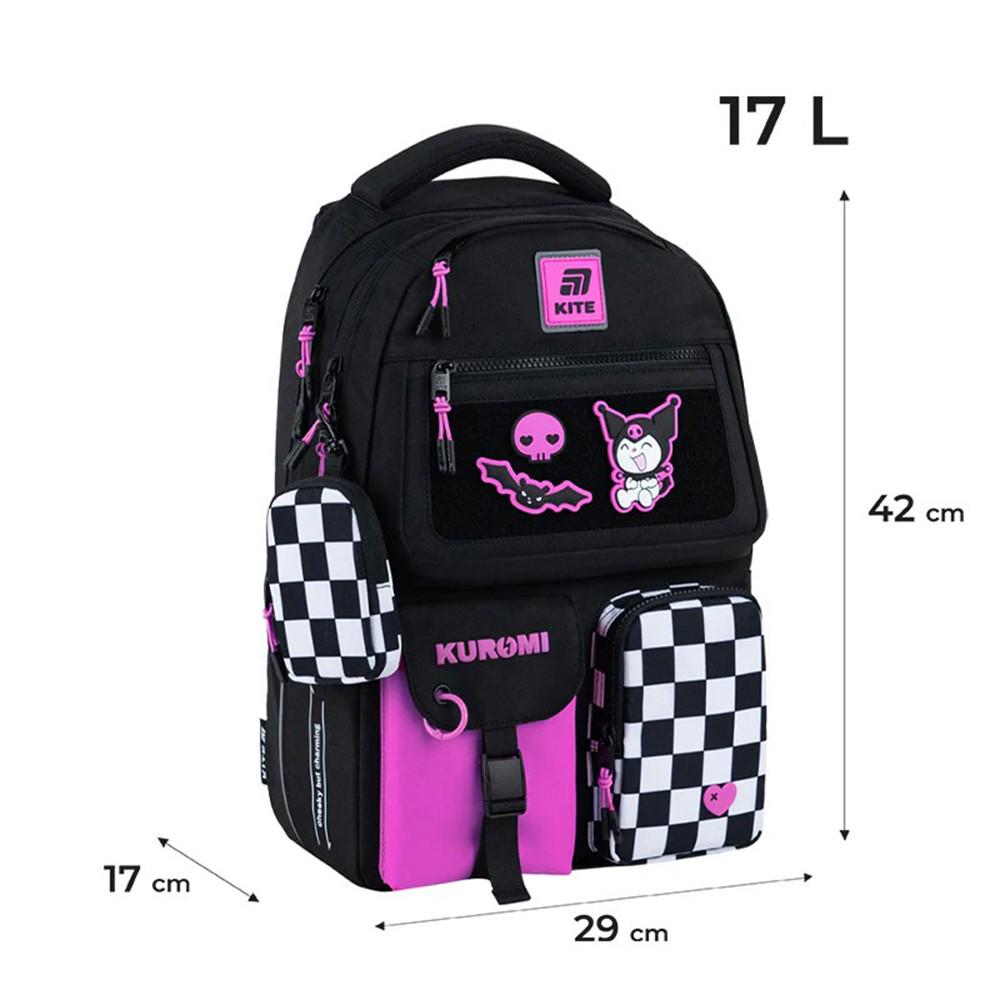 Шкільний рюкзак KITE Education teens Kuromi 17 л (HK25-2587M-2) - фото 5 Шкільний рюкзак KITE Education teens Kuromi 17 л (HK25-2587M-2) - фото 5
