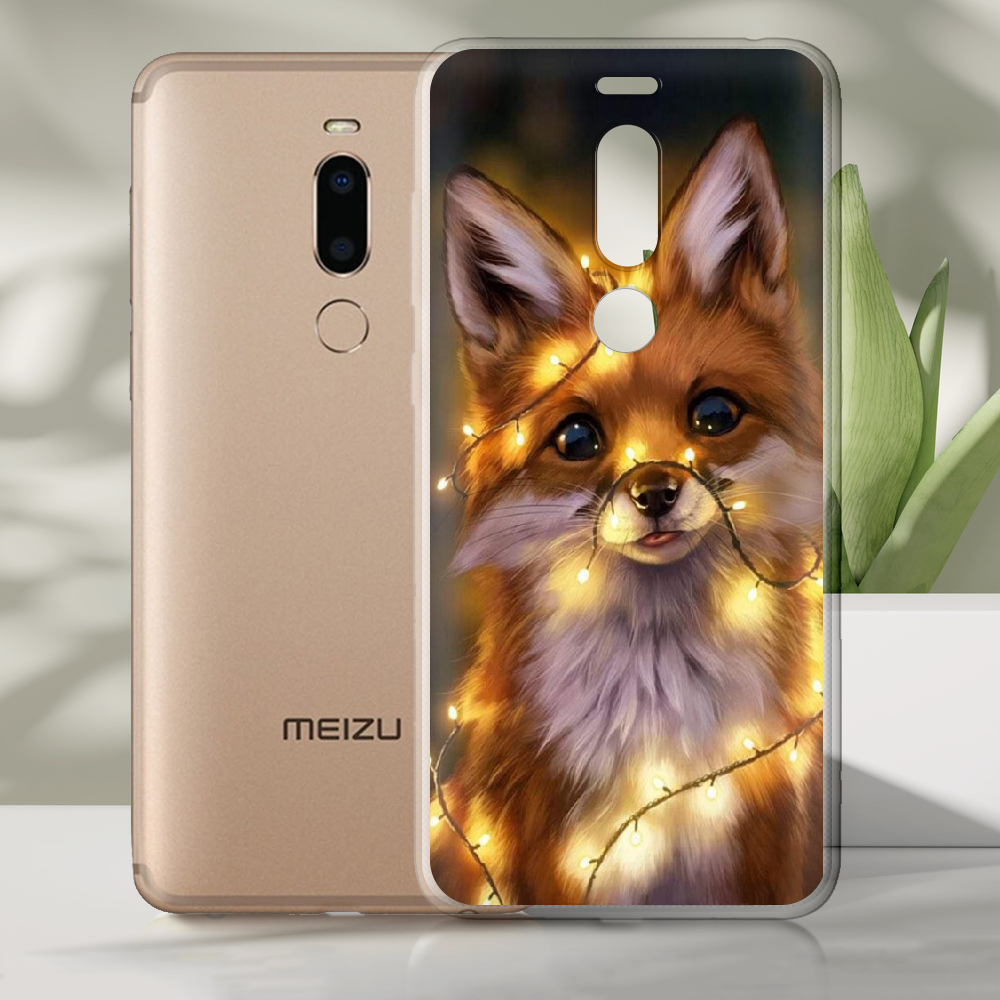 Чохол Boxface Meizu M8 Різдвяна Лисичка Прозорий силікон (35852-up2399-35852) - фото 2