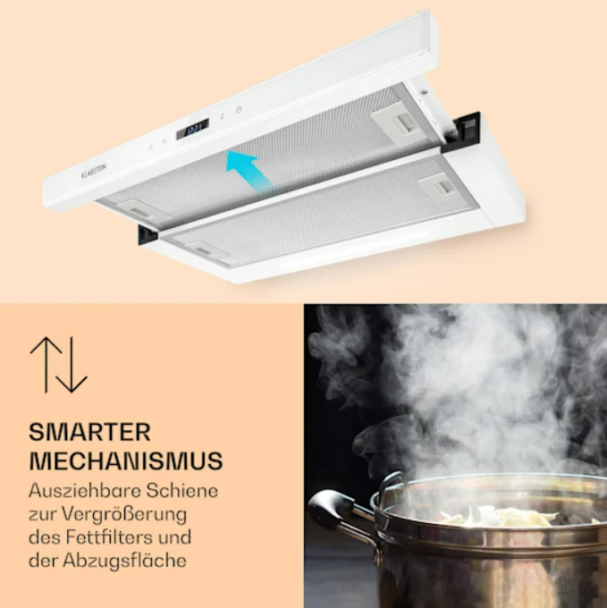 Вытяжка Klarstein Mariana Neo 60 с плоским экраном 640 м3/ч 60 см (10035925) - фото 4 Вытяжка Klarstein Mariana Neo 60 с плоским экраном 640 м3/ч 60 см (10035925) - фото 4