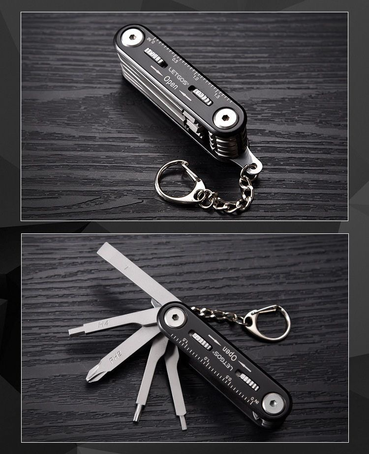 Мультитул велосипедный LETGOS BE001 многофункциональный компактный ключ для велосипеда 12 в 1 (001051) - фото 6 Мультитул велосипедный LETGOS BE001 многофункциональный компактный ключ для велосипеда 12 в 1 (001051) - фото 6