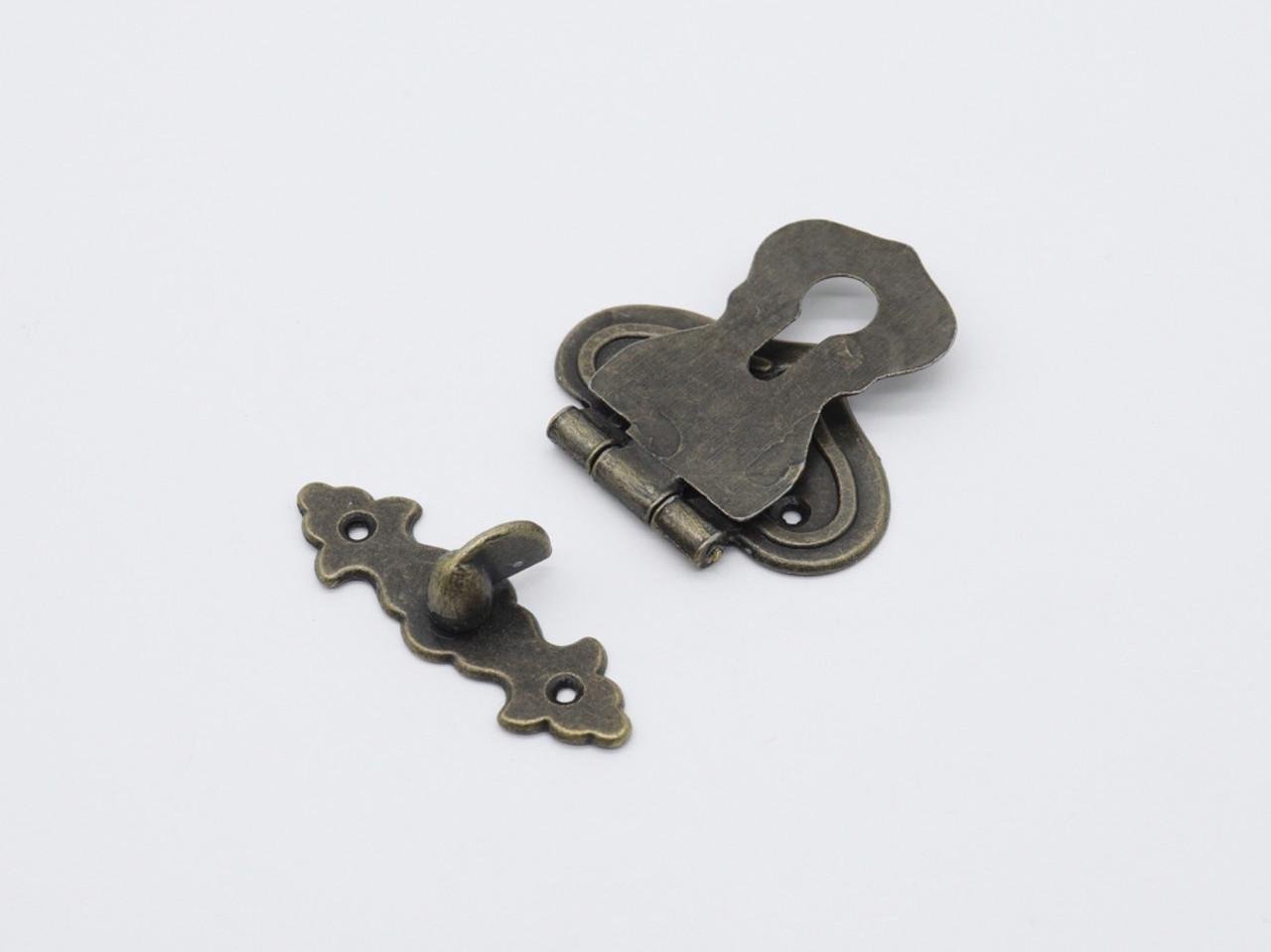 Замок накладной с изгибом 57х90 мм Антик (51592262) - фото 2