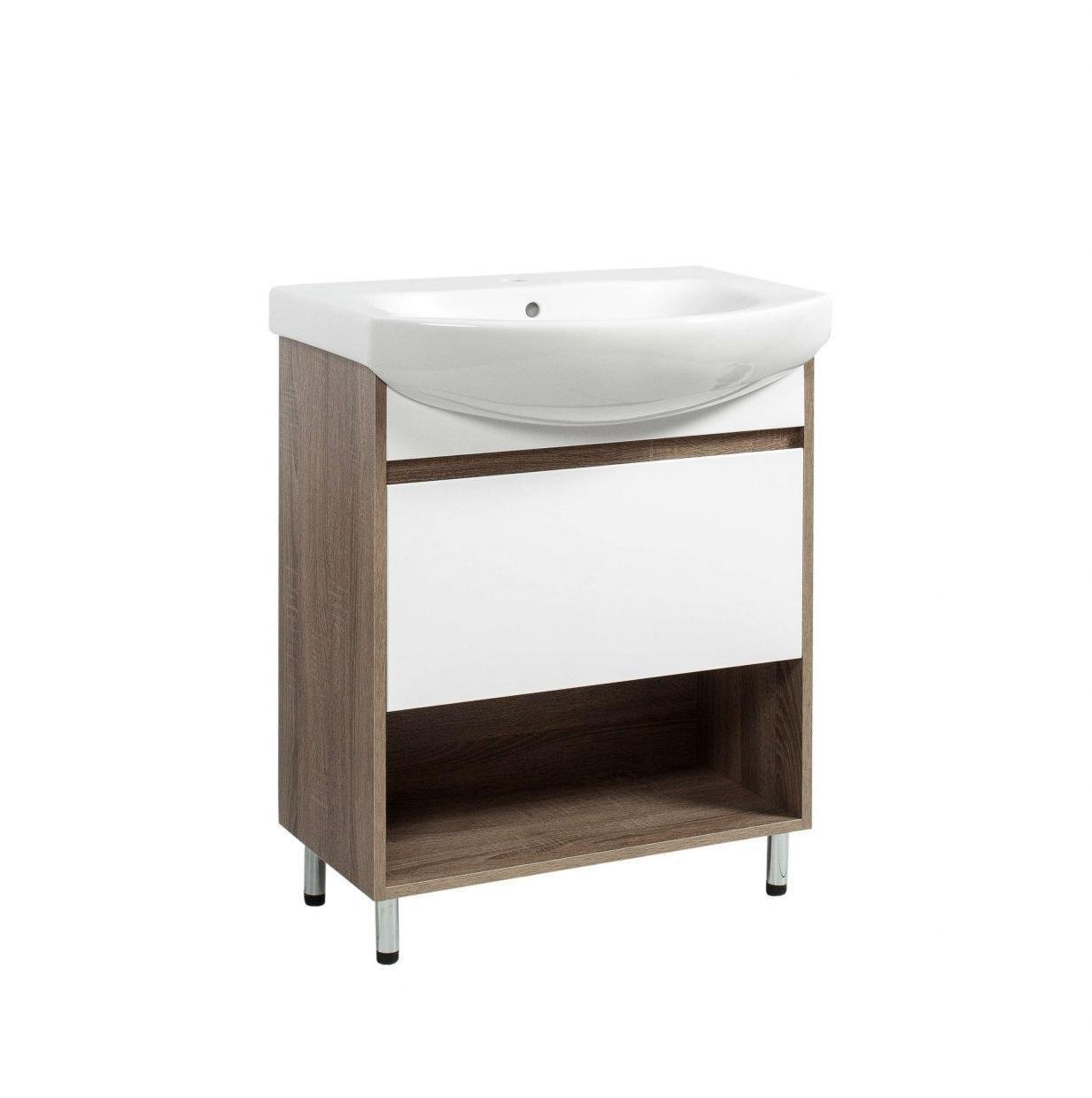 Тумба Sanwest Group Смарт Т-3 з умивальником Руна 60 трюфель (88996726)