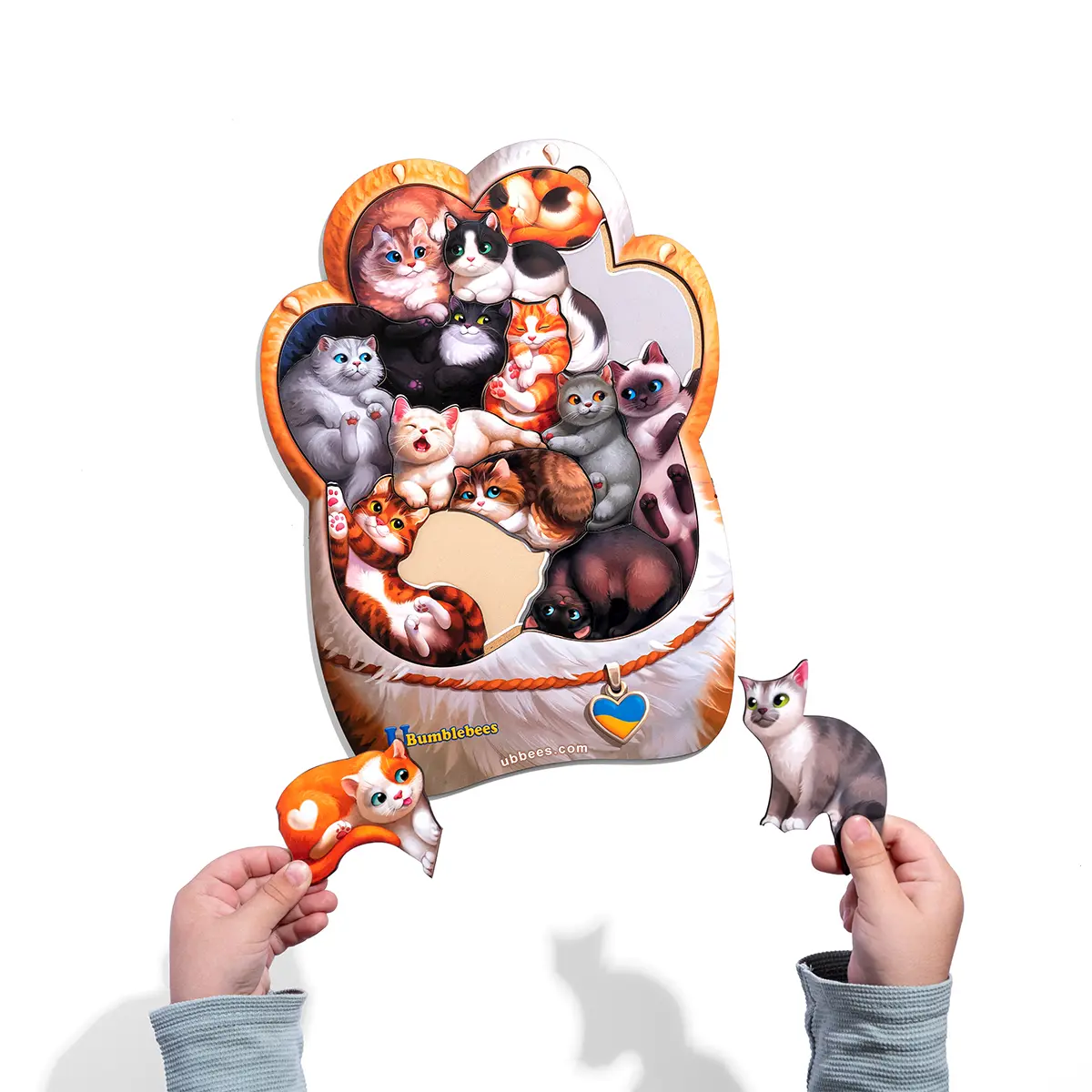 Пазл дерев'яний Котики-муркотики рамка-вкладка (2394139435) - фото 2 Пазл дерев'яний Котики-муркотики рамка-вкладка (2394139435) - фото 2