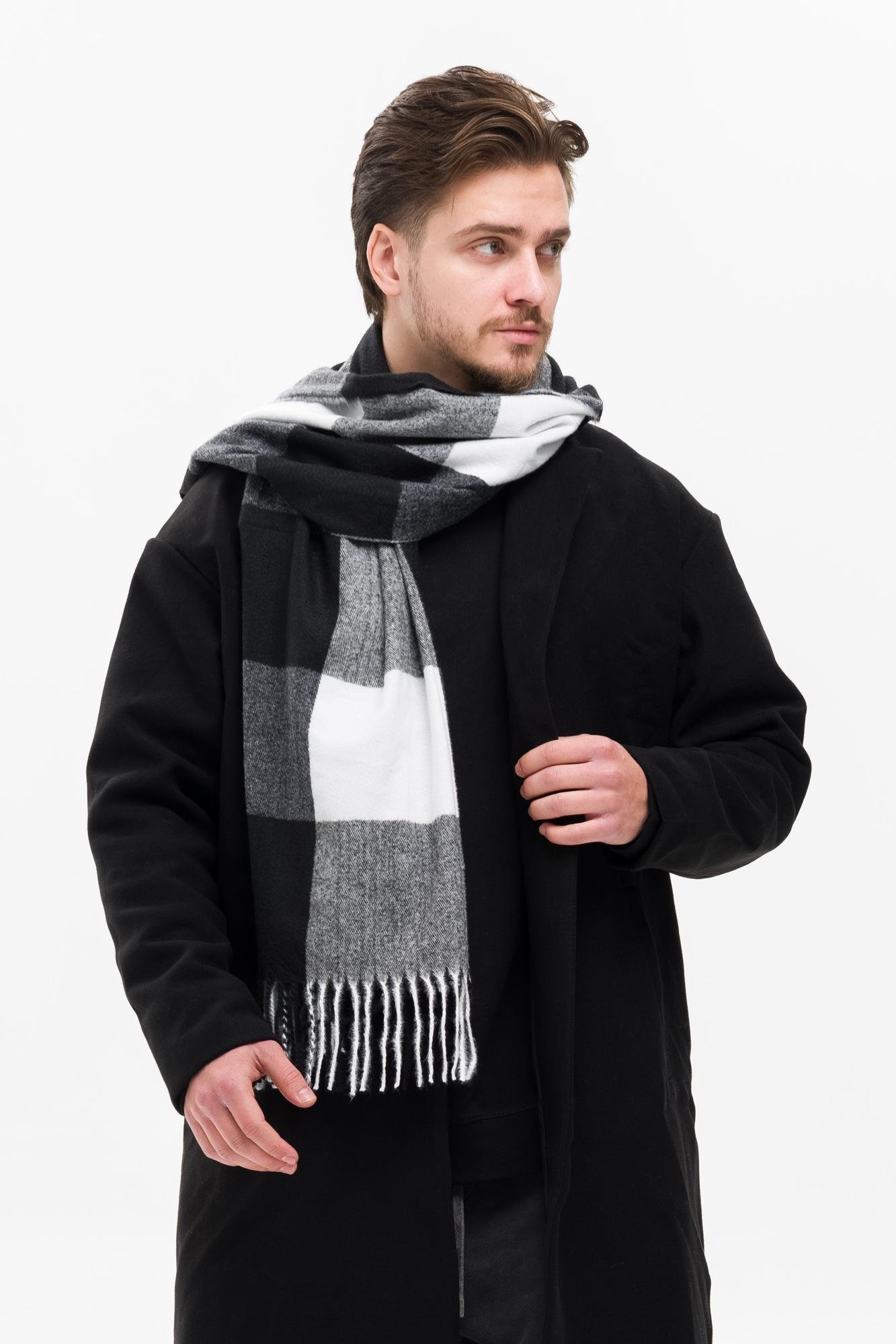 Шарф В Клетку Without Brand Terner Black (8056009 8056010)