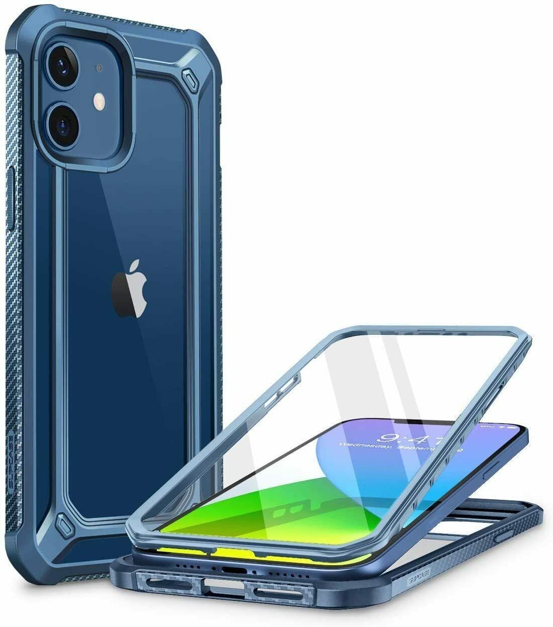 Протиударний чохол із захистом екрану Supcase EXO Pro SP для Iphone 12 Mini (5.4") Blue - фото 1