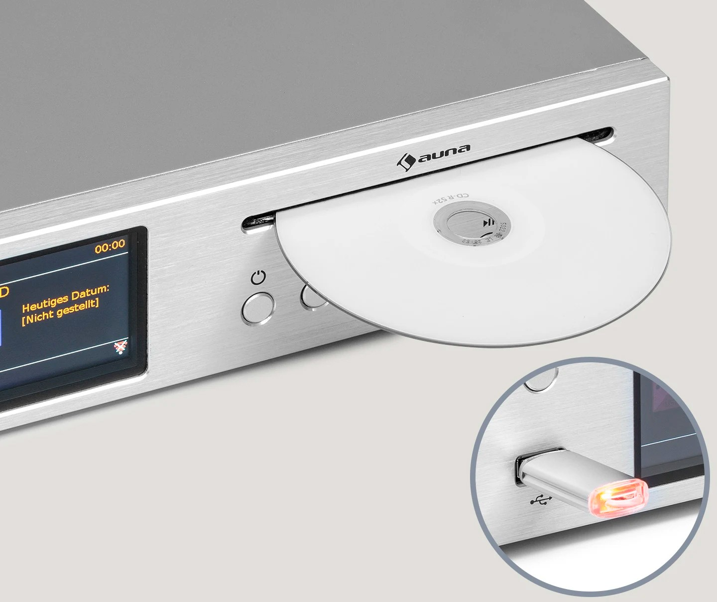 Підсилювач ресивер Auna HiFi CD Silver Star 70 Вт (10036446) - фото 4 Підсилювач ресивер Auna HiFi CD Silver Star 70 Вт (10036446) - фото 4