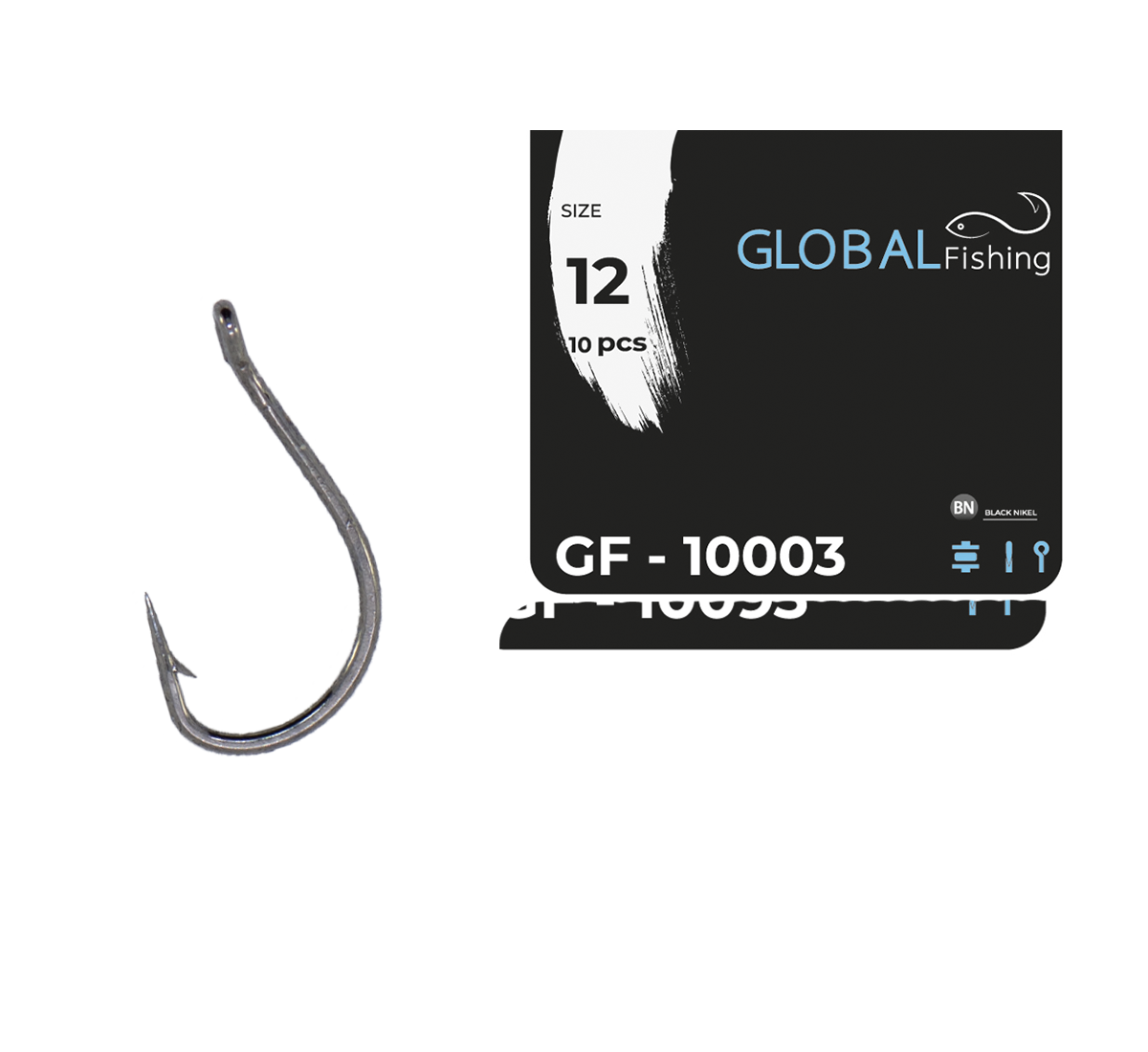Крючок Global Fishing GF-10003 №12 (1646887684)