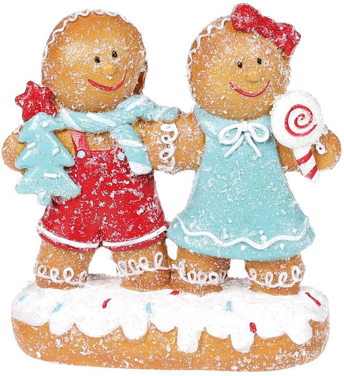 Декоративная фигурка Пряничная парочка 12,5 см полистоун (BD-813-121)