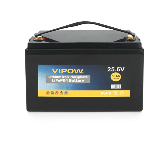 Батарея аккумуляторная Vipow 25,6 V/50 Ah ВМS 40A Батарея аккумуляторная Vipow 25,6 V/50 Ah ВМS 40A