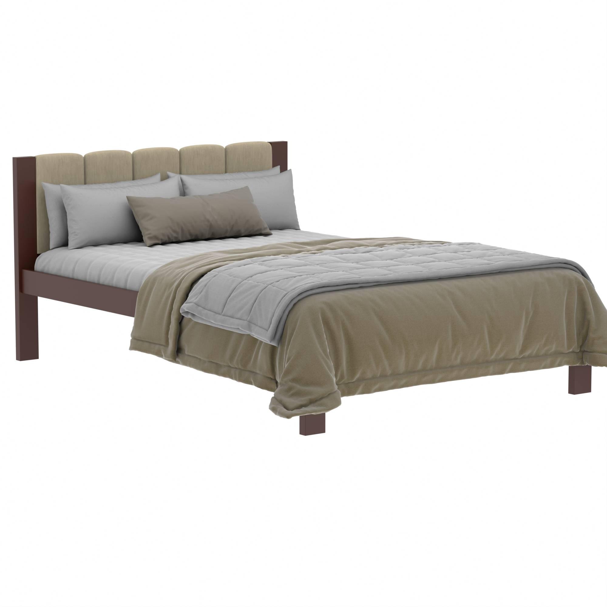 Кровать Диез J-02 дерево полуторное 140х200 Коричневый (318045)