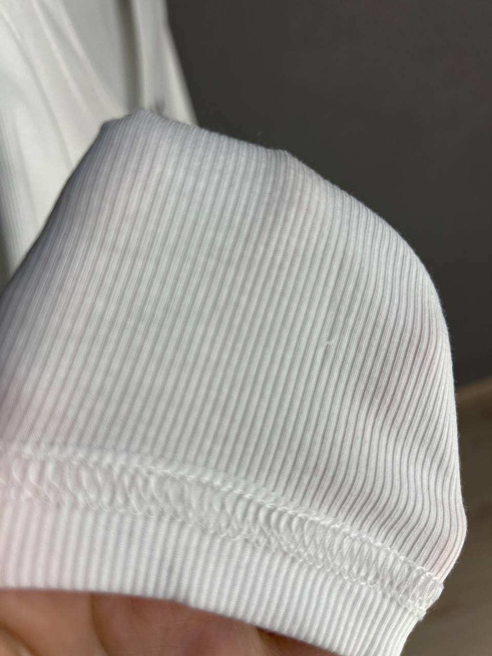 Лонгслів жіночий A-N 25079 рубчик реглан v-виріз корсетні шви OS Білий (3451) - фото 3 Лонгслів жіночий A-N 25079 рубчик реглан v-виріз корсетні шви OS Білий (3451) - фото 3