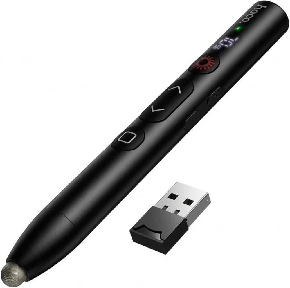 Пульт-презентер Hoco GM203 беспроводной 2,4Ghz LED дисплей/аккумулятор 180 mAh (3014751329)