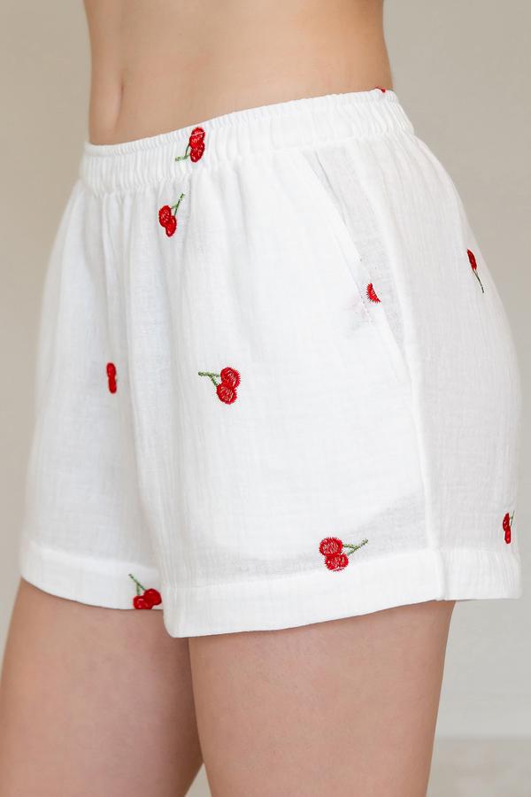 Шорти з вишивкою Forli з мусліну Cherry M/L (ML0068-38-08) - фото 2