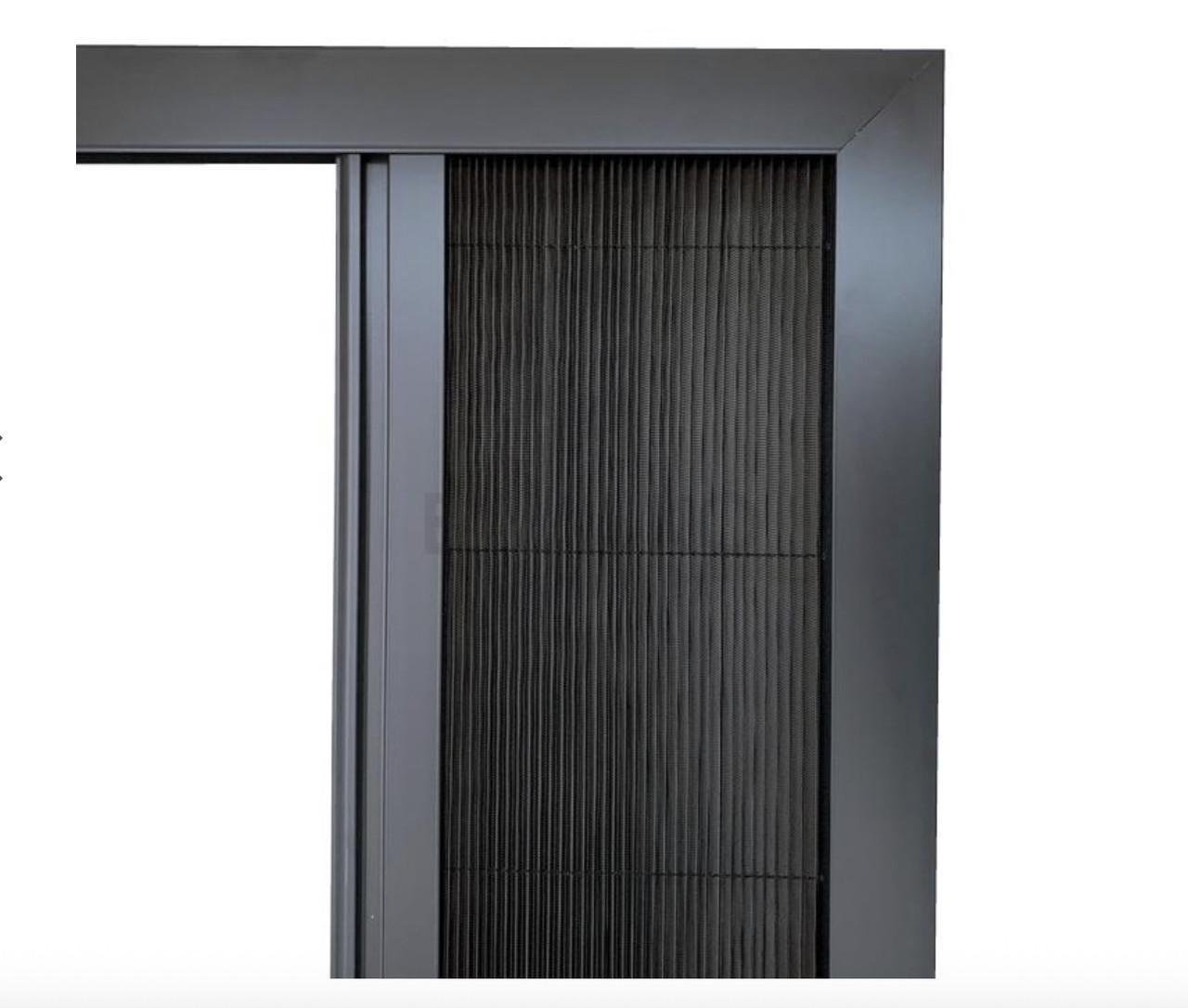 Москітна сітка пліссе з внутрішнім кріпленням для вікон/дверей на балкон/лоджію Антрацит (2712378582) - фото 1 Москітна сітка пліссе з внутрішнім кріпленням для вікон/дверей на балкон/лоджію Антрацит (2712378582) - фото 1
