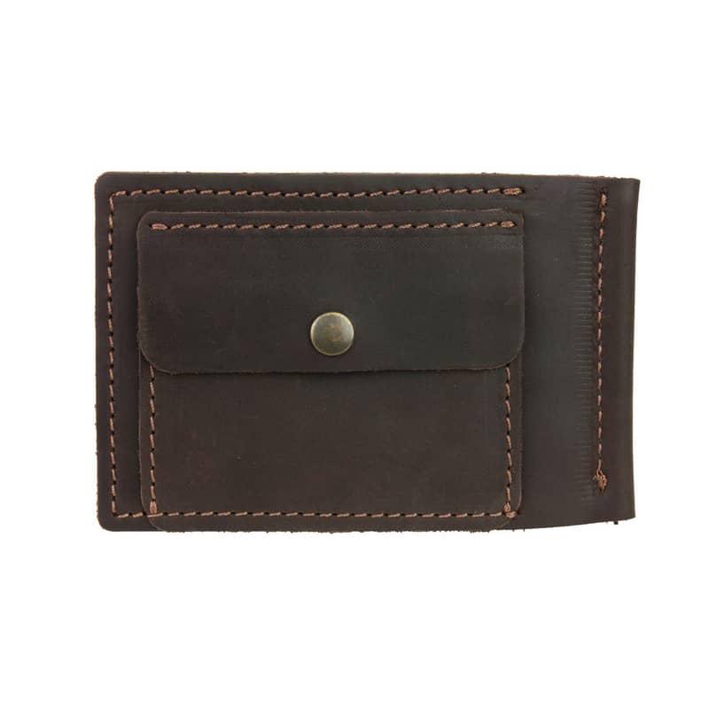 Кошелек FREESKIN с зажимом и монетницей Темно-коричневый - фото 2 Кошелек FREESKIN с зажимом и монетницей Темно-коричневый - фото 2