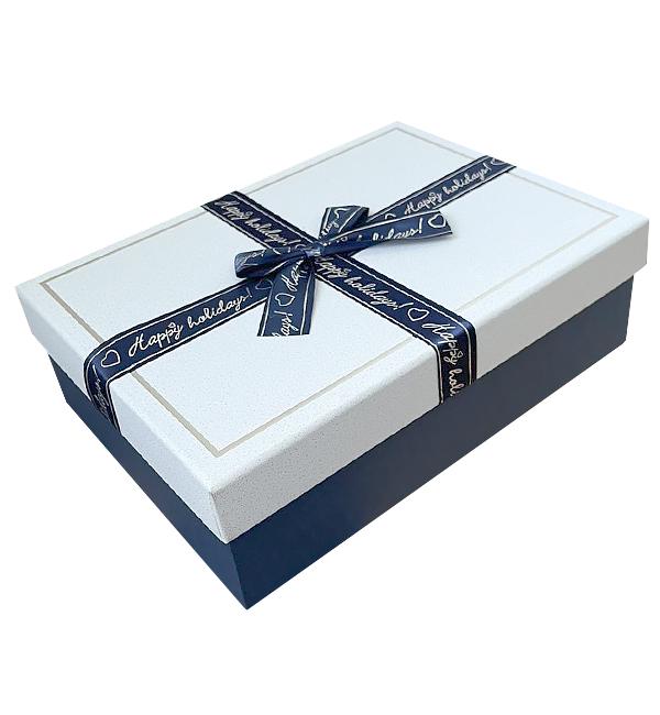 Подарункова коробка Happy moments 28x20x8 см Синій (1353894)