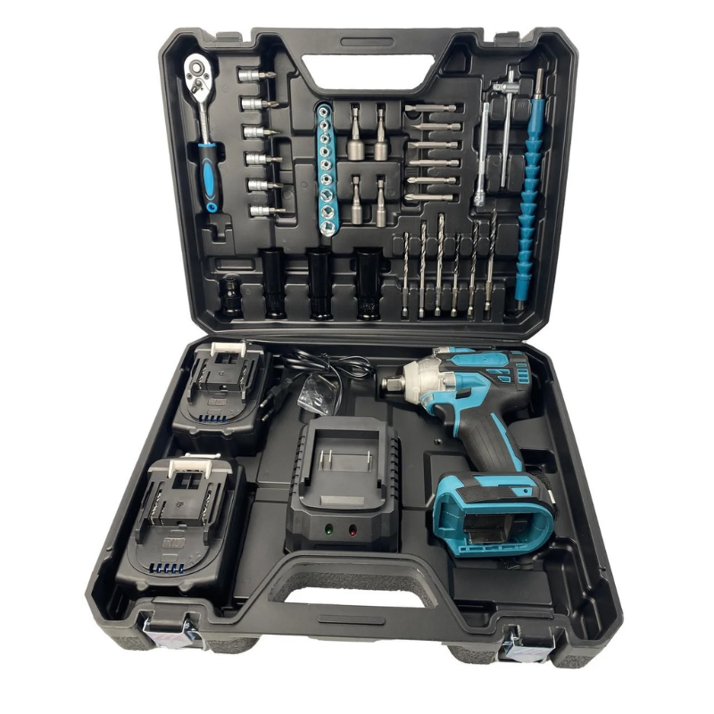 Гайковерт аккумуляторный с трещоткой/головками и насадками/АКБ 2 шт. 48V 5 Ah (26762429)