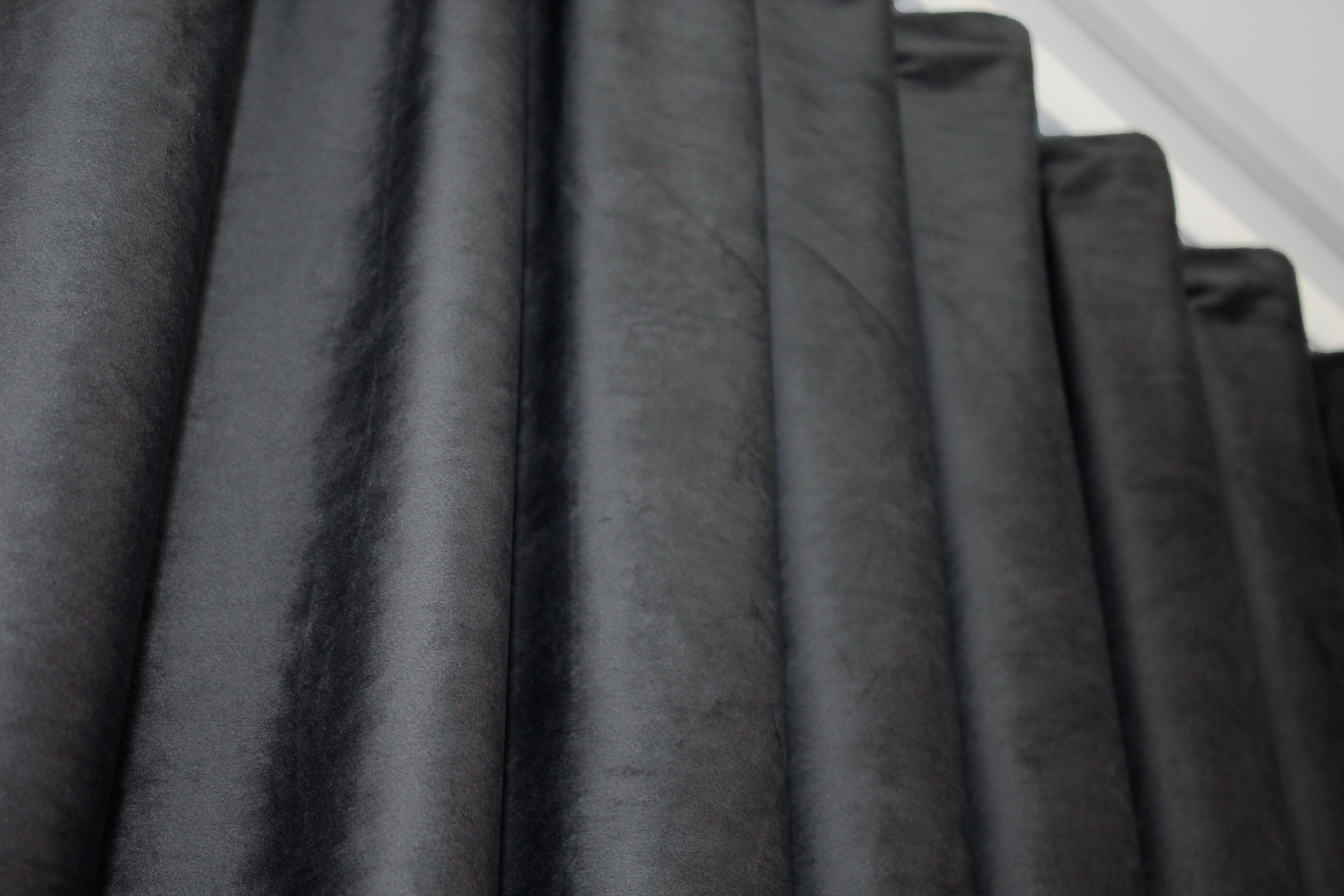 Комплект штор VR-Textil № 1219ш бархат 200х270 см 2 шт. Темно-серый (32-018) - фото 6 Комплект штор VR-Textil № 1219ш бархат 200х270 см 2 шт. Темно-серый (32-018) - фото 6